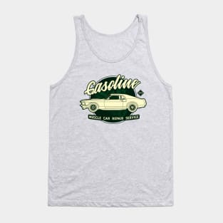 Gasoline, Muscle Car Repair service vintage art Tank Top